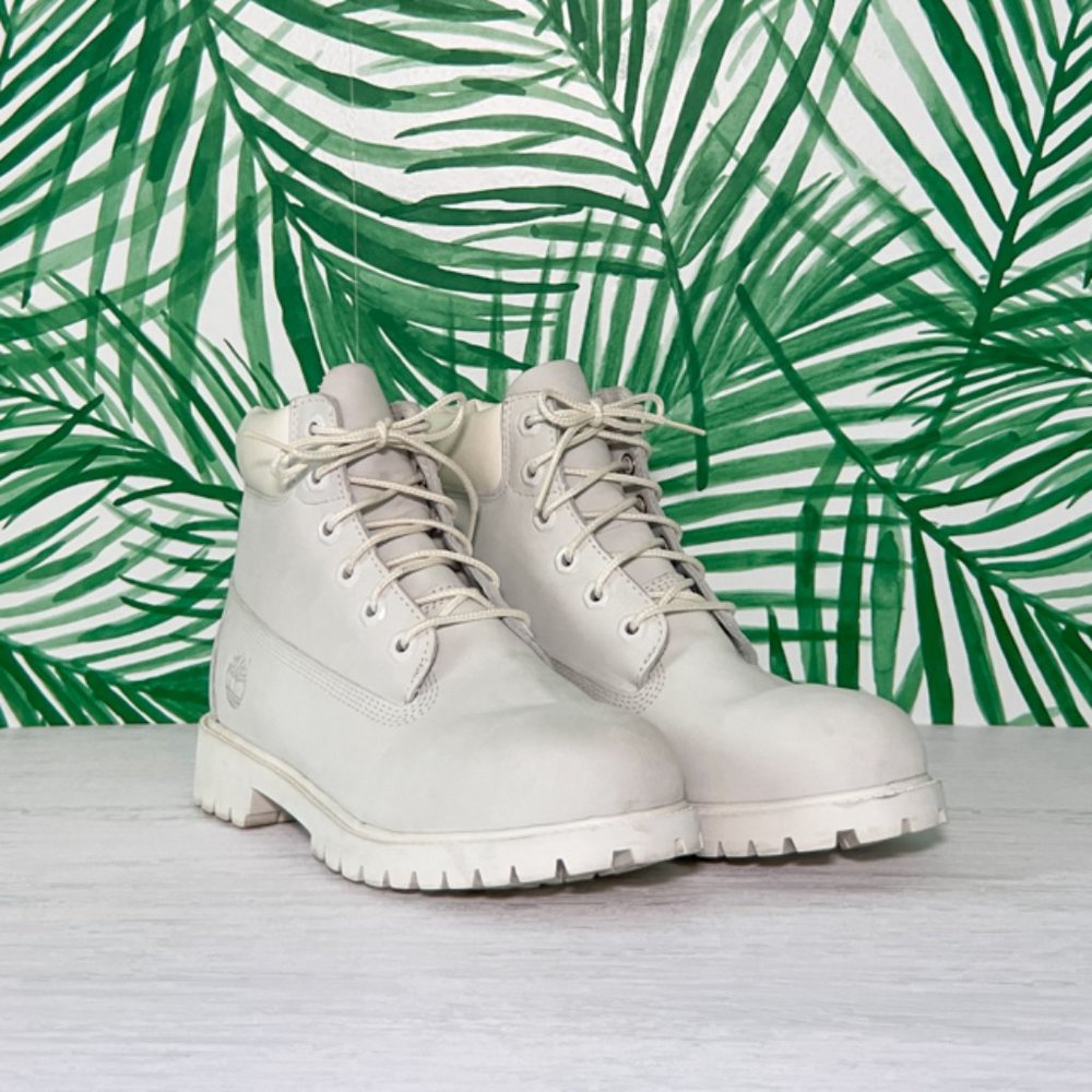 Timberland Premium 6" Ghost White Boots Junior US 5 / Women's US 6